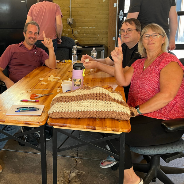 Image of Penta Software team members enjoying annual meeting activities.