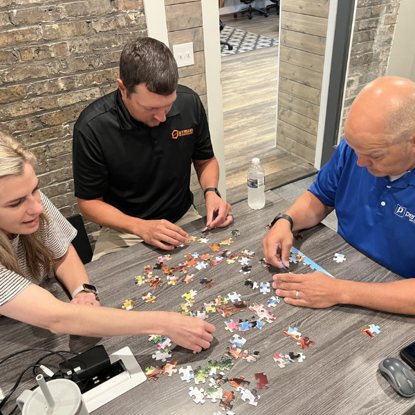 Image of Penta Software team members enjoying annual meeting activities.